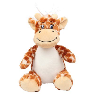 Peluche poliéster con vientre de felpa Giraffe