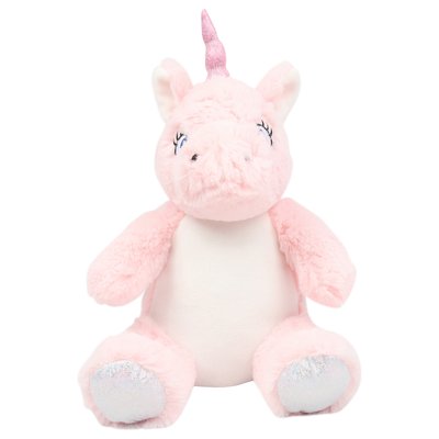 Peluche poliéster con vientre de felpa Rosa / Blanco