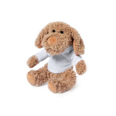 Perro de peluche suave con sudadera personalizable