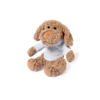 Perro de peluche suave con sudadera personalizable