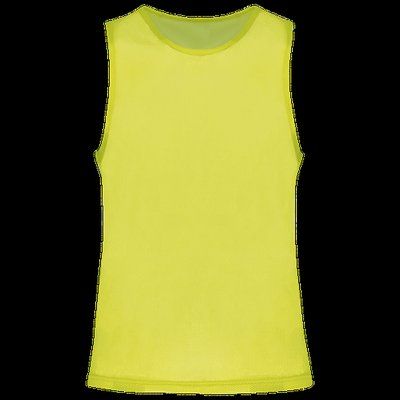 Peto ligero de rejilla multi-deportes Fluorescent Yellow S/M