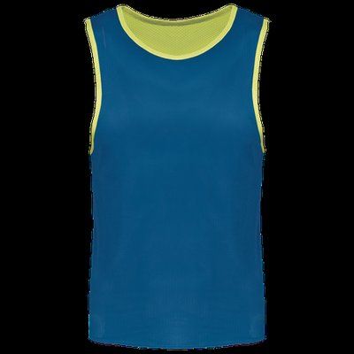 Peto Reversible deportes Fluo yellow/ Sporty royal blue S/M