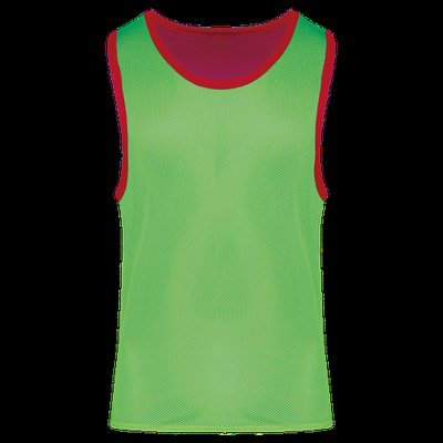 Peto reversible para niños Sporty Red / Fluorescent Green 10/14 ans