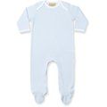 Pijama bebé 100% algodón Pale Blue / White 6/12M