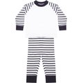 Pijama a rayas para bebé Azul / Blanco 0/6M