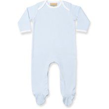 Pijama bebé 100% algodón Pale Blue / White 0/3M