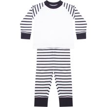 Pijama a rayas para bebé Azul / Blanco 0/6M