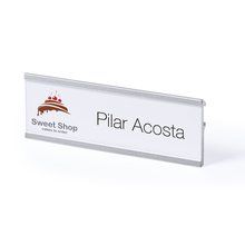 Placa identificación con marco de aluminio anodizado Plat