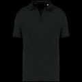 Polo 100% lino hombre Black 3XL