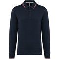 Polo ajustado manga larga hombre Navy / Red / White M