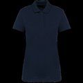 Polo de algodón de manga corta de chica Deep Navy M