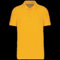 Polo de algodón manga corta para hombre Amarillo L