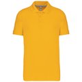 Polo de algodón manga corta para hombre Amarillo S