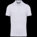 Polo de algodón manga corta para hombre Ash Heather XXL