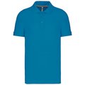 Polo de algodón manga corta para hombre Azul 3XL