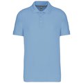 Polo de algodón manga corta para hombre Azul 3XL