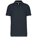 Polo de algodón manga corta para hombre Azul XL