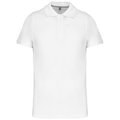 Polo de algodón manga corta para hombre Blanco 4XL