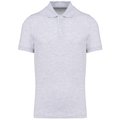 Polo de algodón manga corta para hombre Gris M