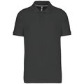 Polo de algodón manga corta para hombre Gris M