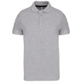 Polo de algodón manga corta para hombre Gris M