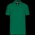 Polo de algodón manga corta para hombre Kelly Green XL