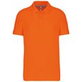 Polo de algodón manga corta para hombre Naranja XL