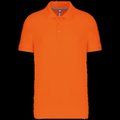 Polo de algodón manga corta para hombre Orange XL