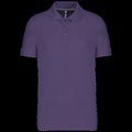 Polo de algodón manga corta para hombre Purple M