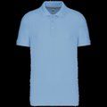 Polo de algodón manga corta para hombre Sky Blue 4XL