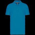 Polo de algodón manga corta para hombre Tropical Blue L