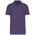 Polo de algodón manga corta para hombre Violeta XL