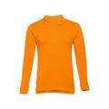 Polo Algodón Manga Larga Unisex Naranja M