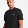 Polo de algodón orgánico Black S