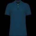 Polo algodón orgánico para hombre Peacock Blue S