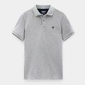 Polo de algodón orgánico Medium Grey Heather XXL