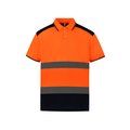 Polo Alta Visibilidad Bicolor Hi Vis Orange / Navy 3XL