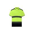 Polo Alta Visibilidad Bicolor Hi Vis Yellow / Navy L