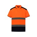 Polo Alta Visibilidad Bicolor Naranja S