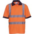 Polo alta visibilidad manga corta Naranja 3XL