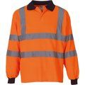 Polo alta visibilidad manga larga Hi Vis Orange XL