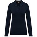 Polo Antibacteriano Mujer Manga Larga Navy L