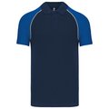 Polo baseball manga corta Azul 3XL