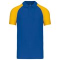 Polo baseball manga corta Azul S