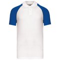 Polo baseball manga corta Blanco M