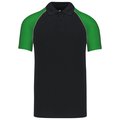 Polo baseball manga corta Negro XL