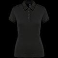 Polo básico de manga corta para mujer Black M