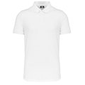 Polo con botones a presión Blanco 3XL