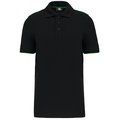 Polo contrastado hombre Black / Kelly Green L