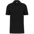 Polo contrastado hombre Black / Orange XL